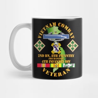 Vietnam Combat Infantry Veteran w 2nd Bn 8th Inf (Mech) - 4th ID SSI Mug